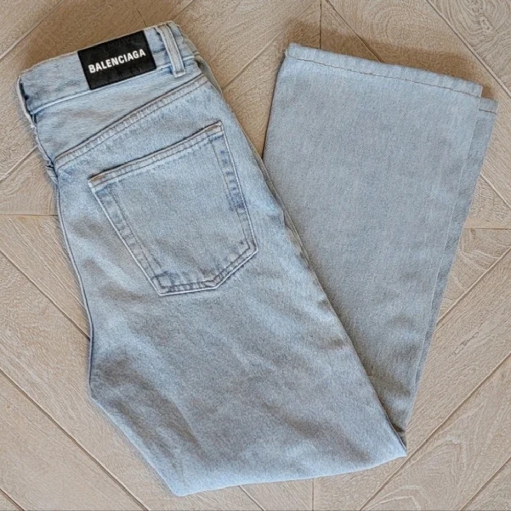 Balenciaga Light Wash High-Rise Women's Jeans